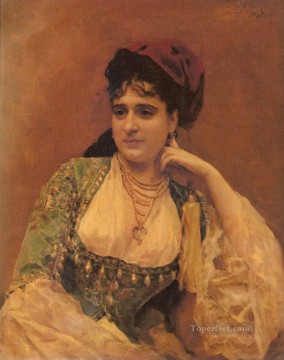 女性の肖像 リアリスト女性 ライムンド・デ・マドラソ・イ・ガレッタ Oil Paintings